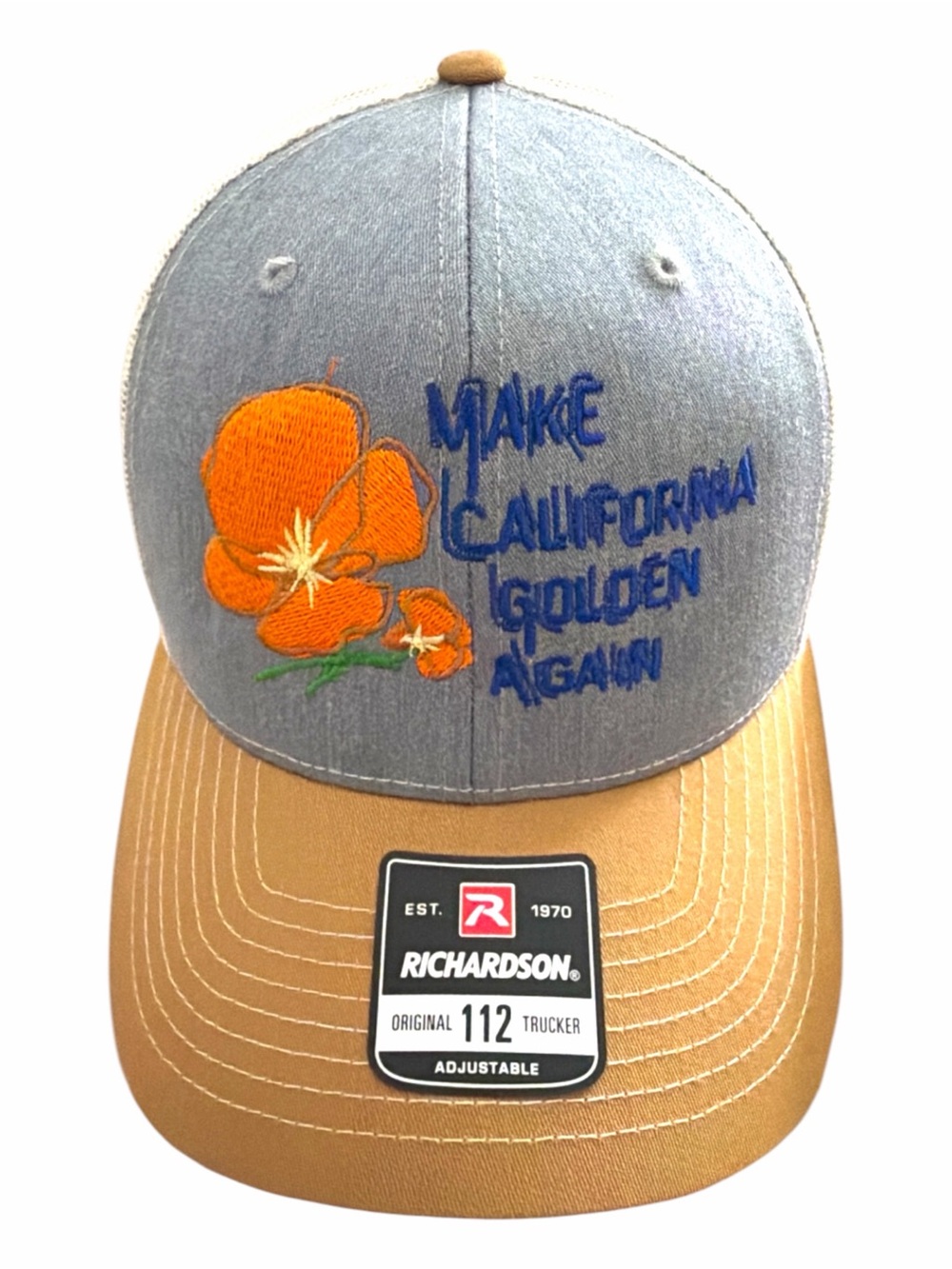 California Pride Trucker Hat Adjustable New With Tags Richardson Trucker Hat